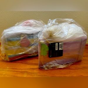 2 Loungefly Disney Snow White & Tangled Cosplay Cake Crossbody Backpack Bundle